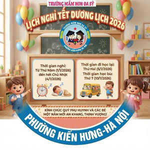 THÔNG BÁO NGHỈ TẾT DƯƠNG LỊCH NĂM 2026