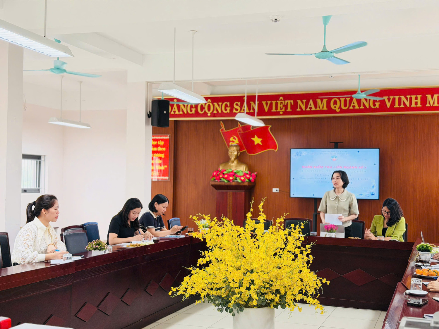 HOẠT ĐỘNG KIỂM TRA LIÊN NGÀNH CÔNG TÁC AN TOÀN THỰC PHẨM TẠI TRƯỜNG MẦM NON ĐA SỸ